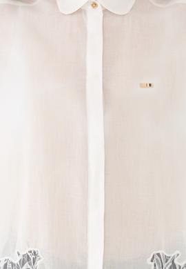 Kadın Beyaz Uzun Kollu Gömlek - 50218815012