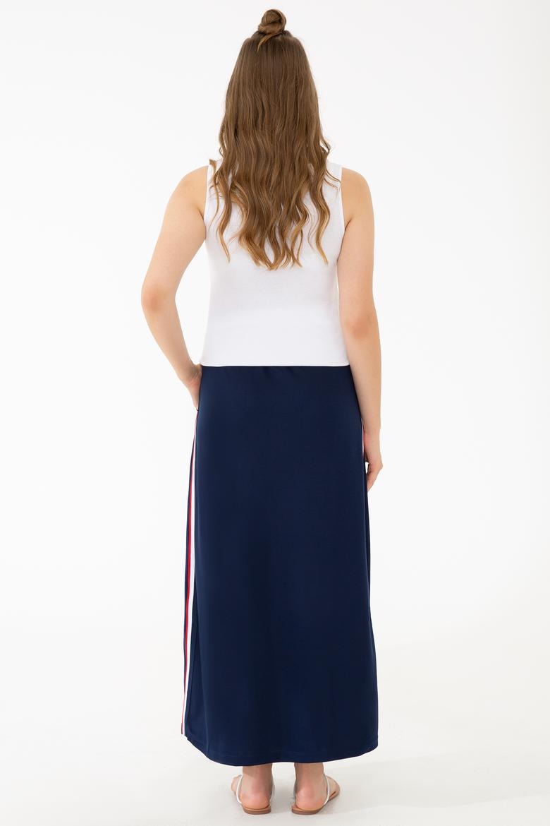 Kadın Lacivert Örme Etek - 50204462004