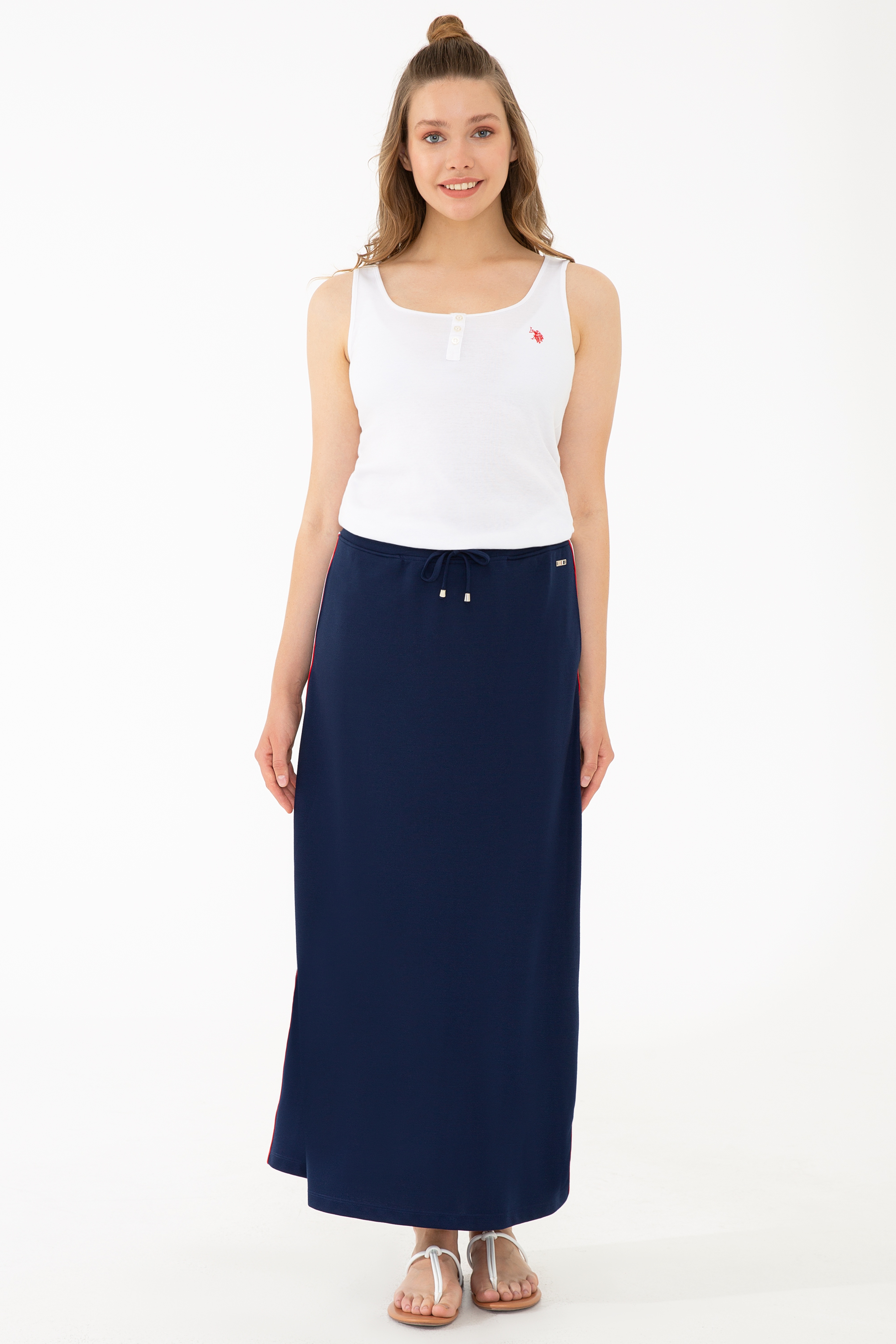 Kadın Lacivert Örme Etek