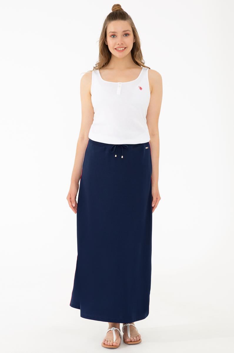 Kadın Lacivert Örme Etek