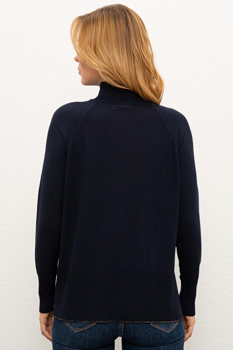 Kadın Lacivert Kazak - 50236208004