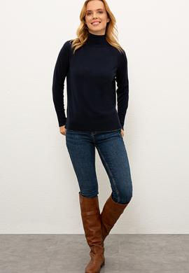 Kadın Lacivert Kazak - 50236208004