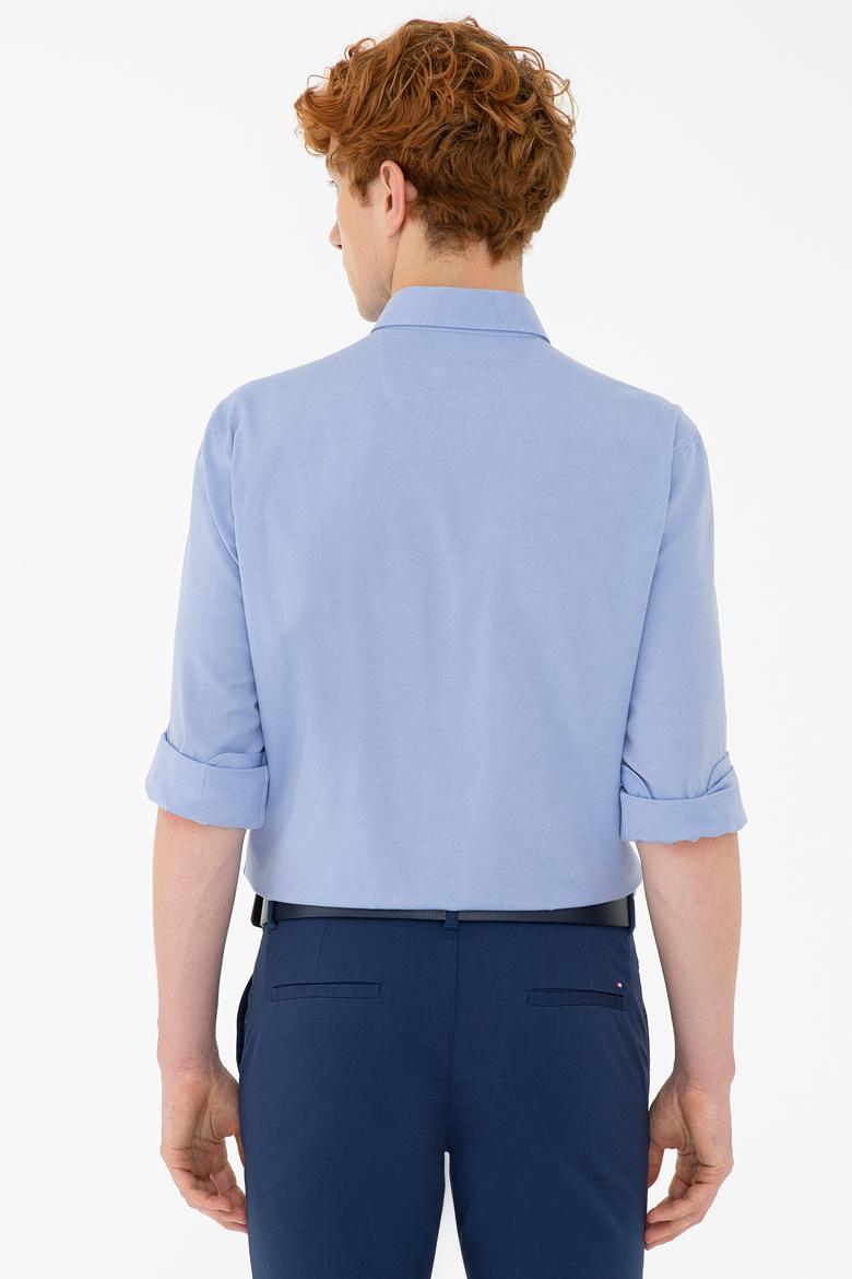 Erkek Mavi Gömlek Uzunkol Basic - 50238007068