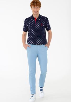 Erkek Açık İndigo Kanvas Pantolon - 50204708122