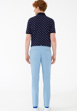 Erkek Açık İndigo Kanvas Pantolon - 50204708122