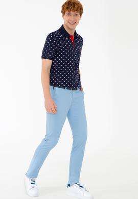 Erkek Açık İndigo Kanvas Pantolon - 50204708122