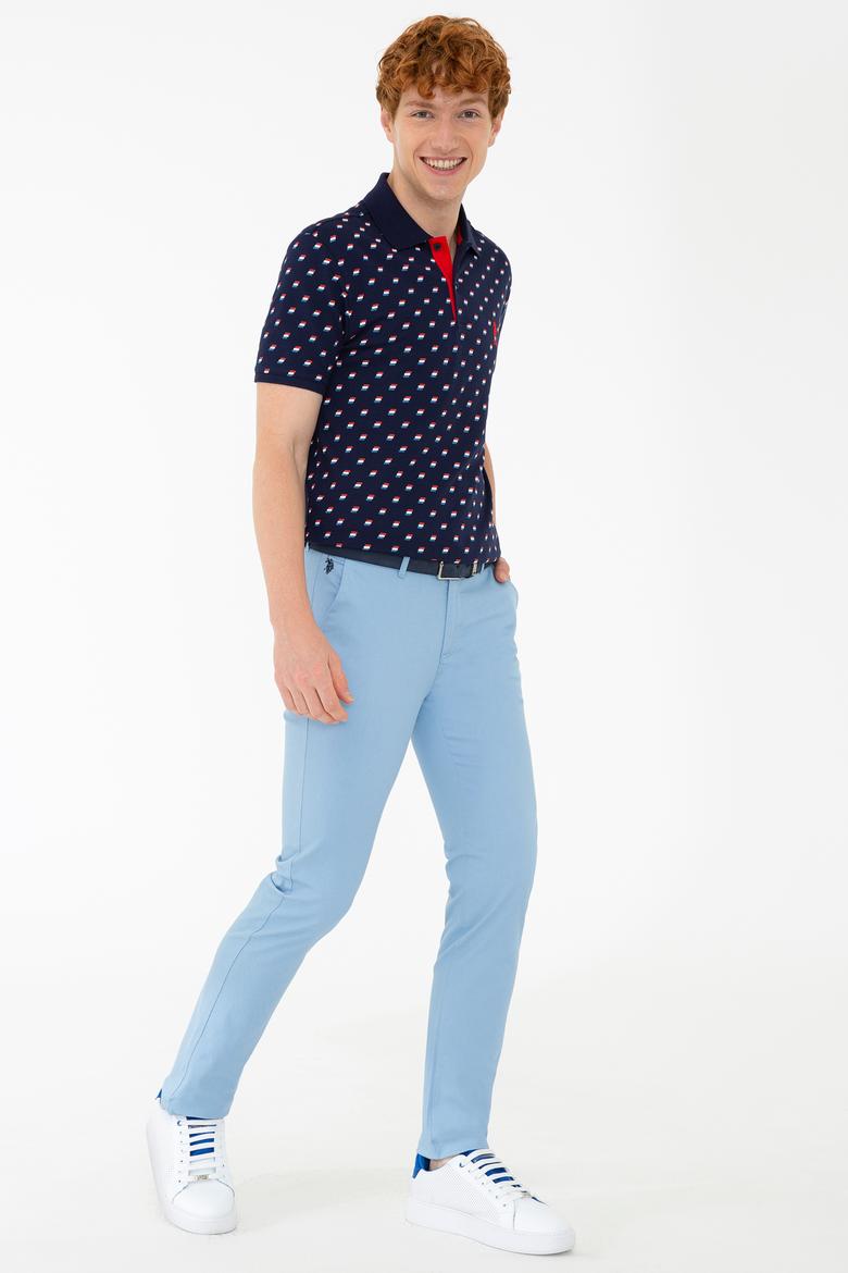 Erkek Açık İndigo Kanvas Pantolon - 50204708122