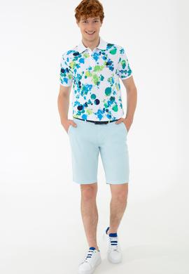 Erkek Açık Mavi Dokuma Şort - 50218297023