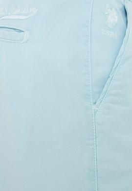 Erkek Açık Mavi Dokuma Şort - 50218297023