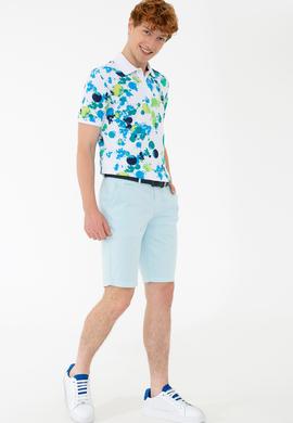 Erkek Açık Mavi Dokuma Şort - 50218297023