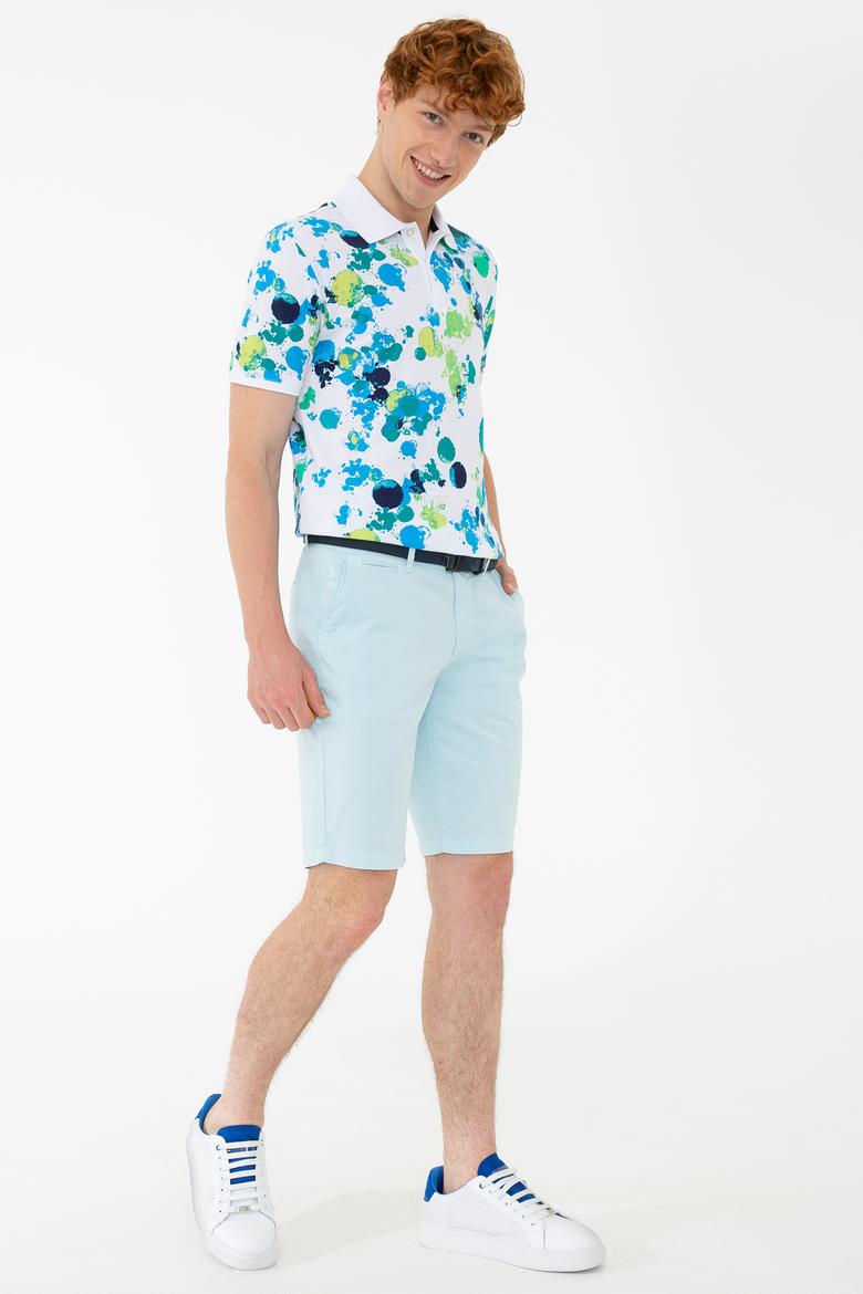 Erkek Açık Mavi Dokuma Şort - 50218297023