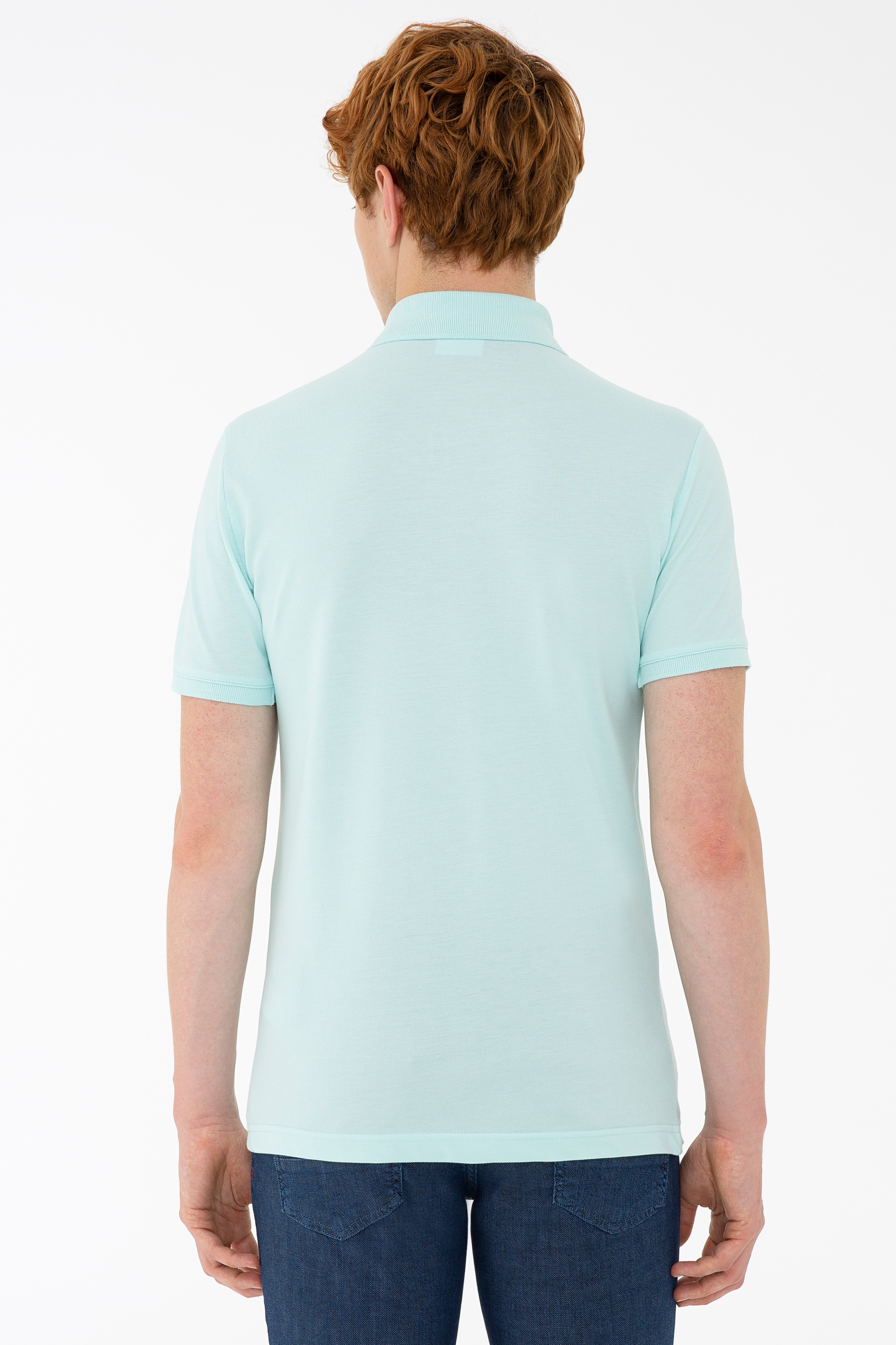 Erkek Nil Basic Polo Yaka Tişört - Image 3