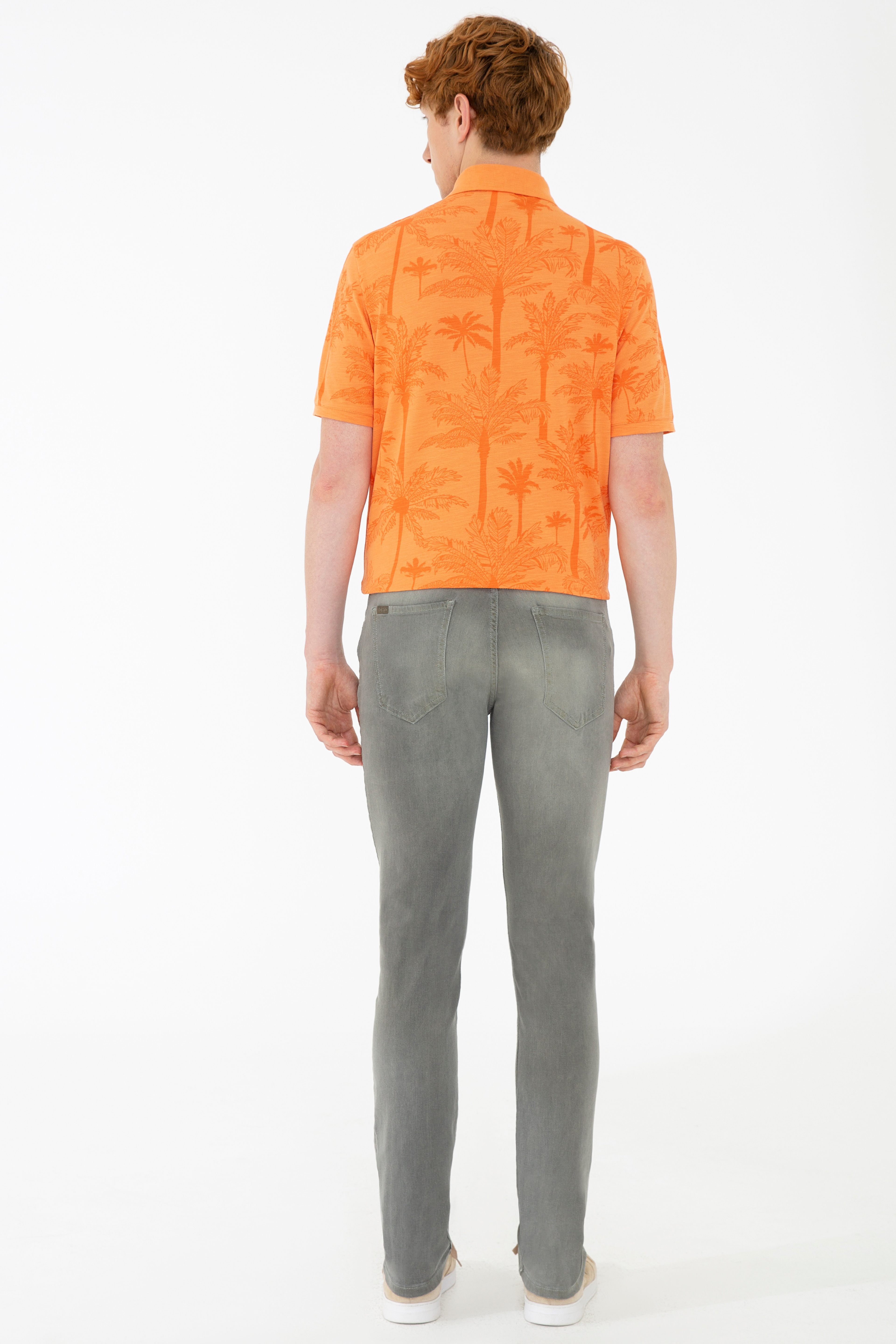 Erkek Bej Jean Pantolon - Image 3