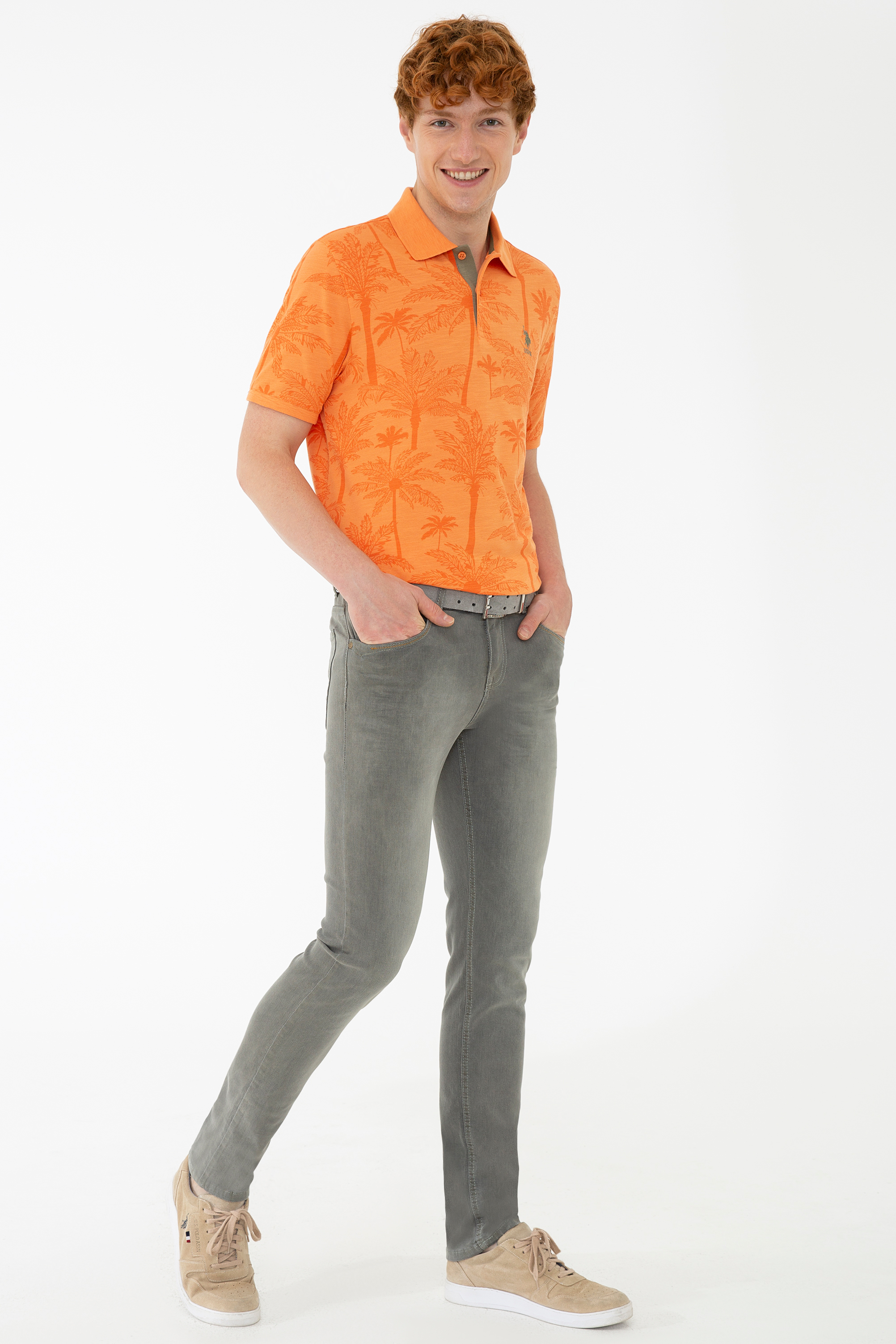 Erkek Bej Jean Pantolon - Image 2