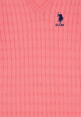 Kız Çocuk Pembe Triko Kazak Basic - 50207020002