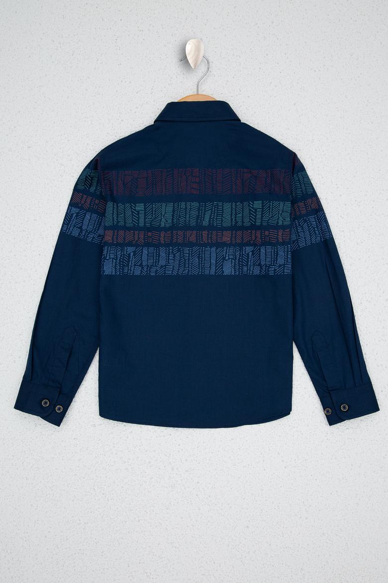 Erkek Çocuk Lacivert Gömlek Uzunkol - 50213678013