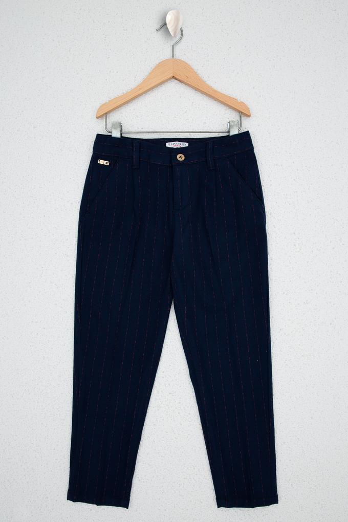 Kız Çocuk Lacivert Kanvas Pantolon