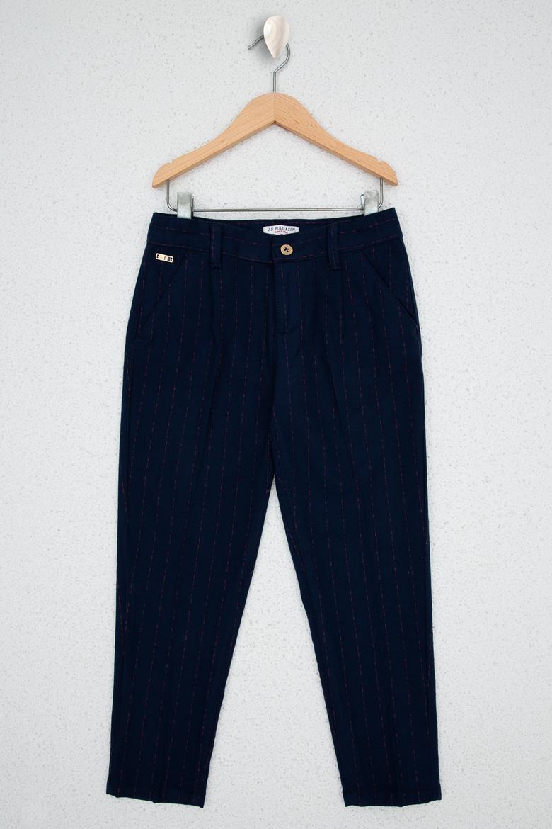 Kız Çocuk Lacivert Kanvas Pantolon