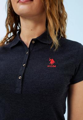 Kadın Siyah Basic Polo Yaka Tişört - 50232629014