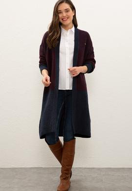 Kadın Lacivert Triko Hırka - 50225308011