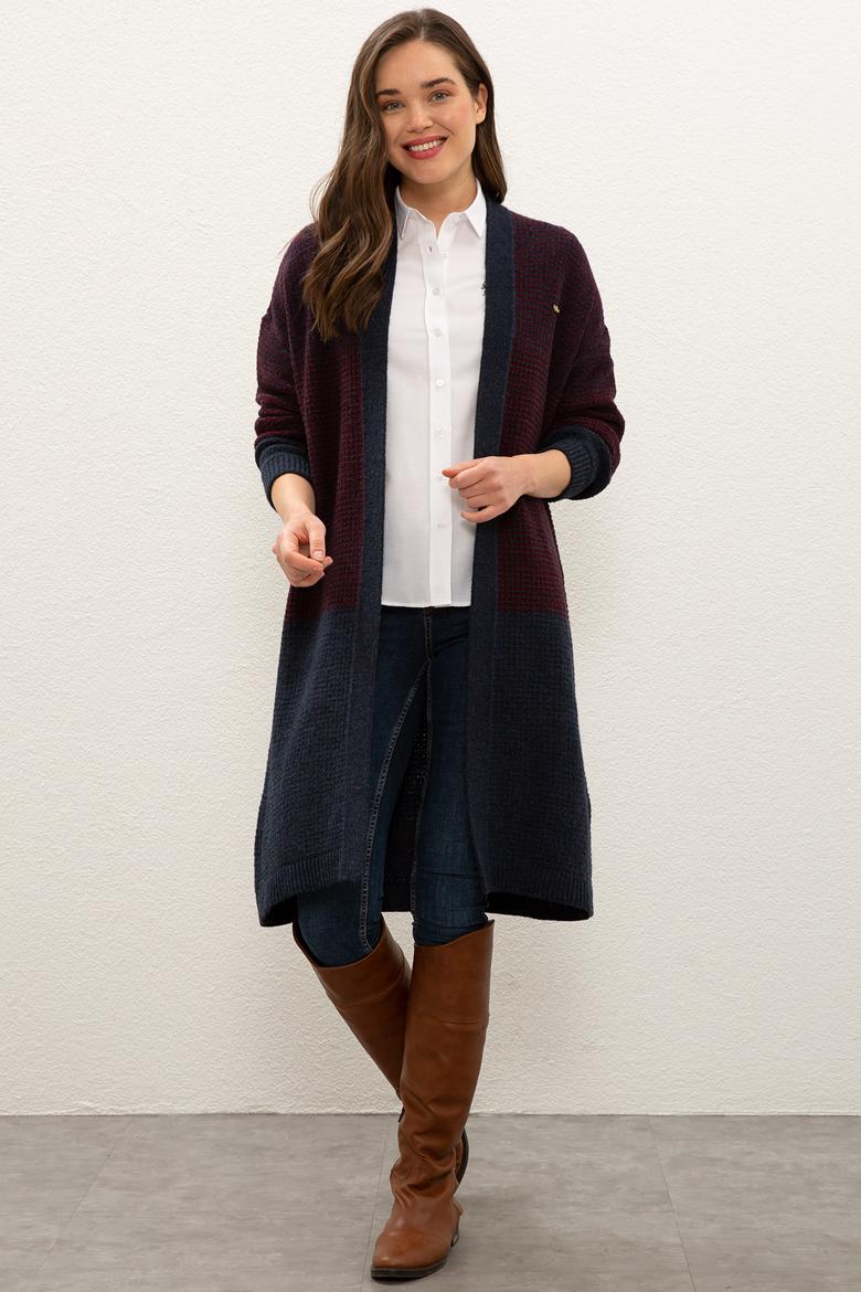 Kadın Lacivert Triko Hırka