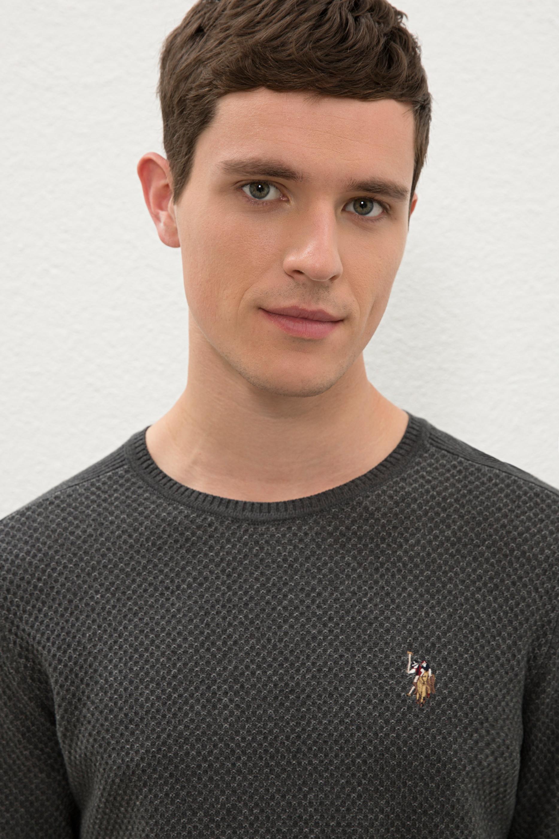 Erkek Antrasit Melanj Kazak