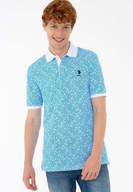 Erkek Kobalt Polo Yaka Tişört - 50231939031