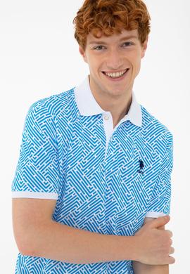 Erkek Kobalt Polo Yaka Tişört - 50231939031
