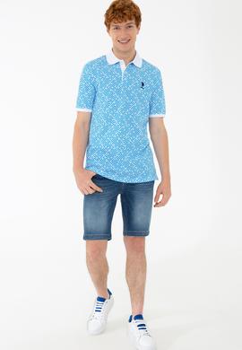 Erkek Kobalt Polo Yaka Tişört - 50231939031