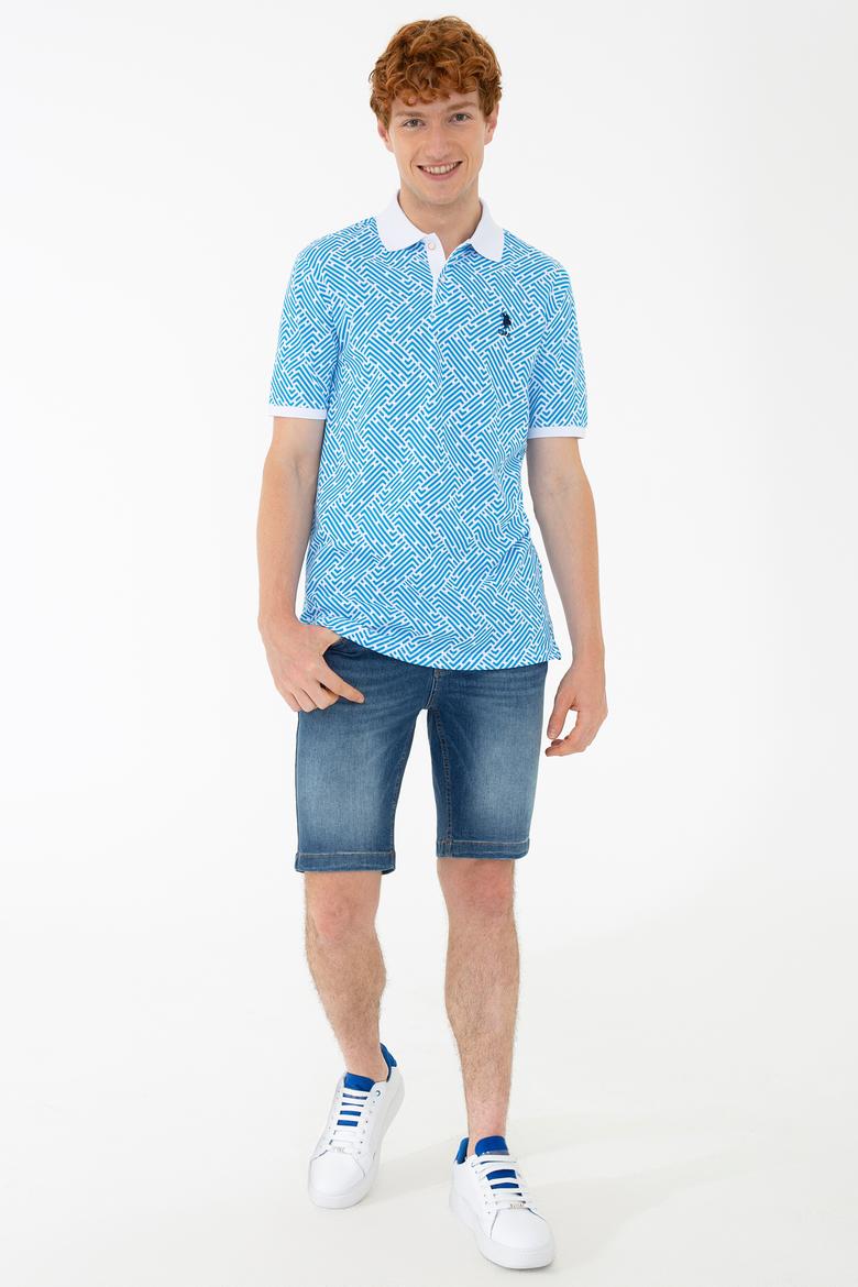 Erkek Kobalt Polo Yaka Tişört - 50231939031