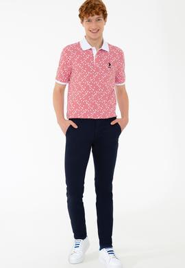 Erkek Açık Kırmızı Polo Yaka Tişört - 50231939047