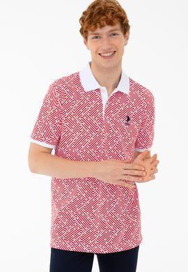 Erkek Açık Kırmızı Polo Yaka Tişört - 50231939047