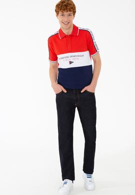 Erkek Lacivert Polo Yaka Tişört - 50235333017
