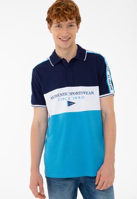 Erkek Kobalt Polo Yaka Tişört - 50235333028