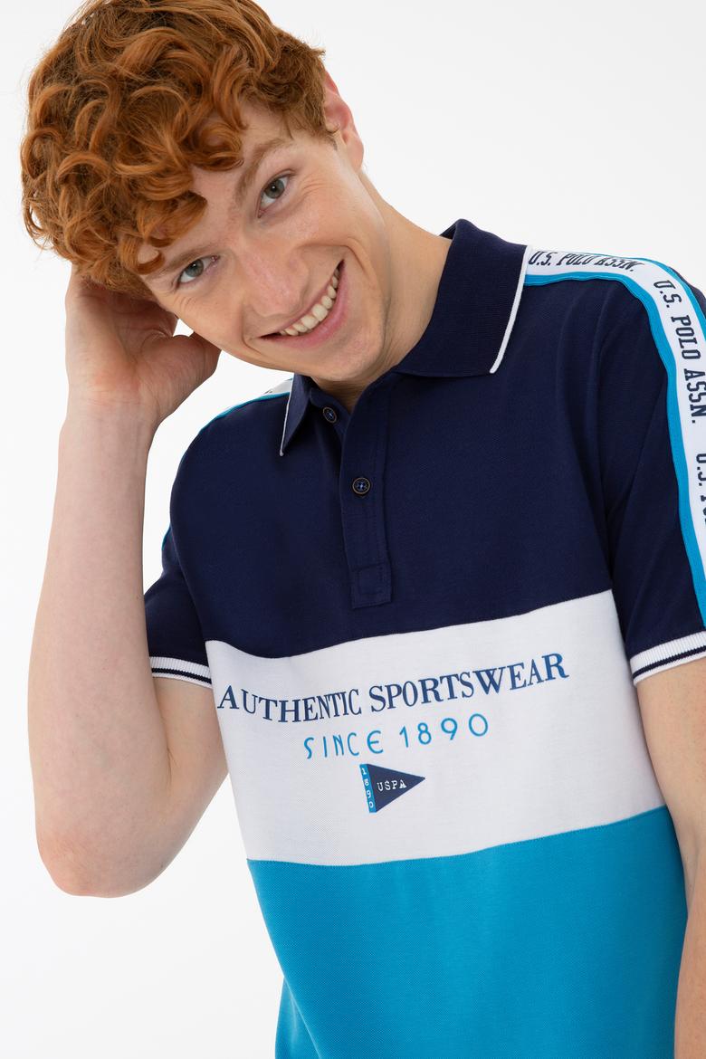 Erkek Kobalt Polo Yaka Tişört - 50235333028