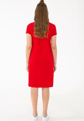 Kadın Kırmızı Örme Elbise - 50245198016