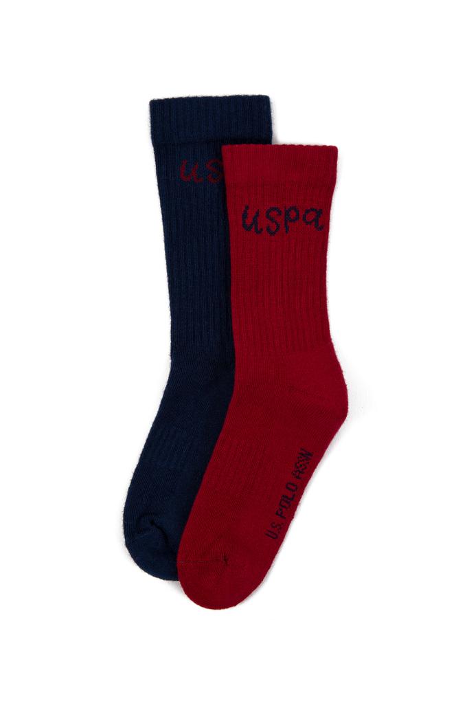 Erkek Çocuk 2'li Paket Bordo Soket Çorap