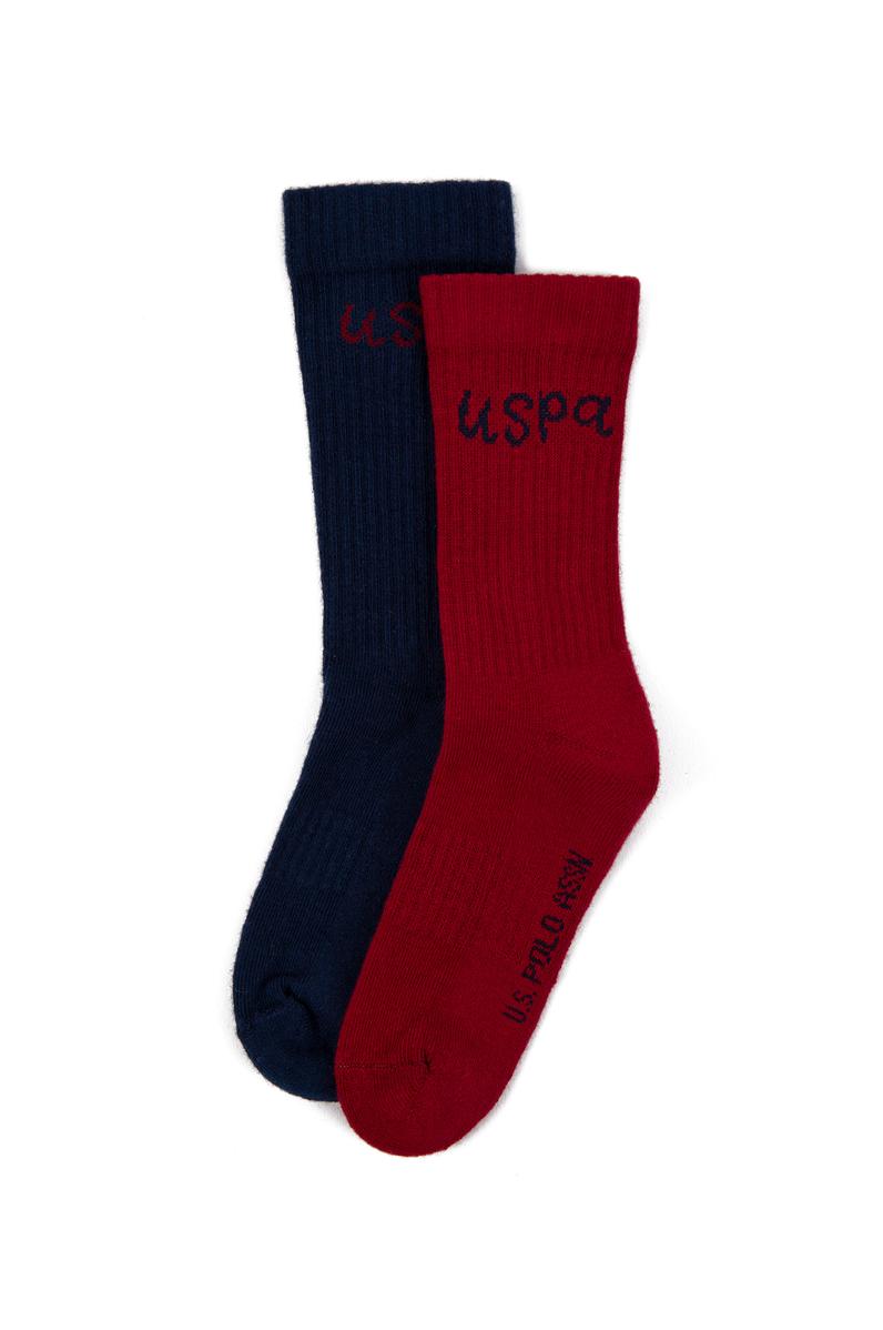 Erkek Çocuk 2'li Paket Bordo Soket Çorap