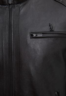 Erkek Siyah Deri Mont Kaban - 50231234004