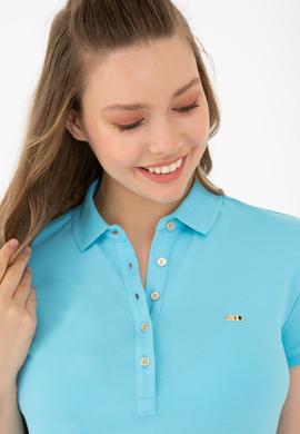 Kadın Turkuaz Örme Elbise - 50245198030