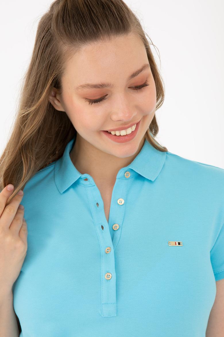 Kadın Turkuaz Örme Elbise - 50245198030