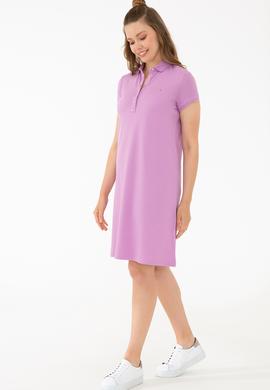 Kadın Eflatun Örme Elbise - 50245198055