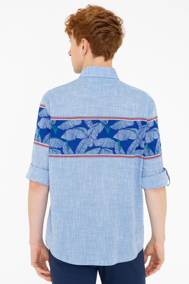 Erkek Lacivert Uzun Kollu Gömlek - 50218681009