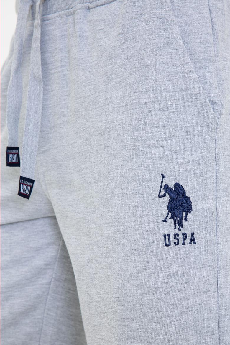 Erkek Gri Melanj Örme Şort - 50232294020