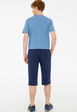 Erkek Lacivert Örme Şort - 50232294008
