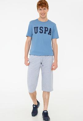 Erkek Gri Melanj Örme Şort - 50232294020