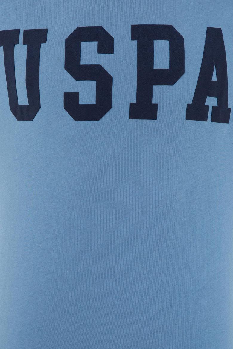 Erkek İndigo Basic Bisiklet Yaka Tişört - 50232300047