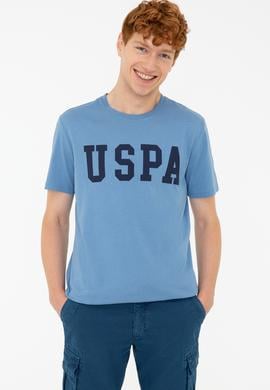 Erkek İndigo Basic Bisiklet Yaka Tişört - 50232300047