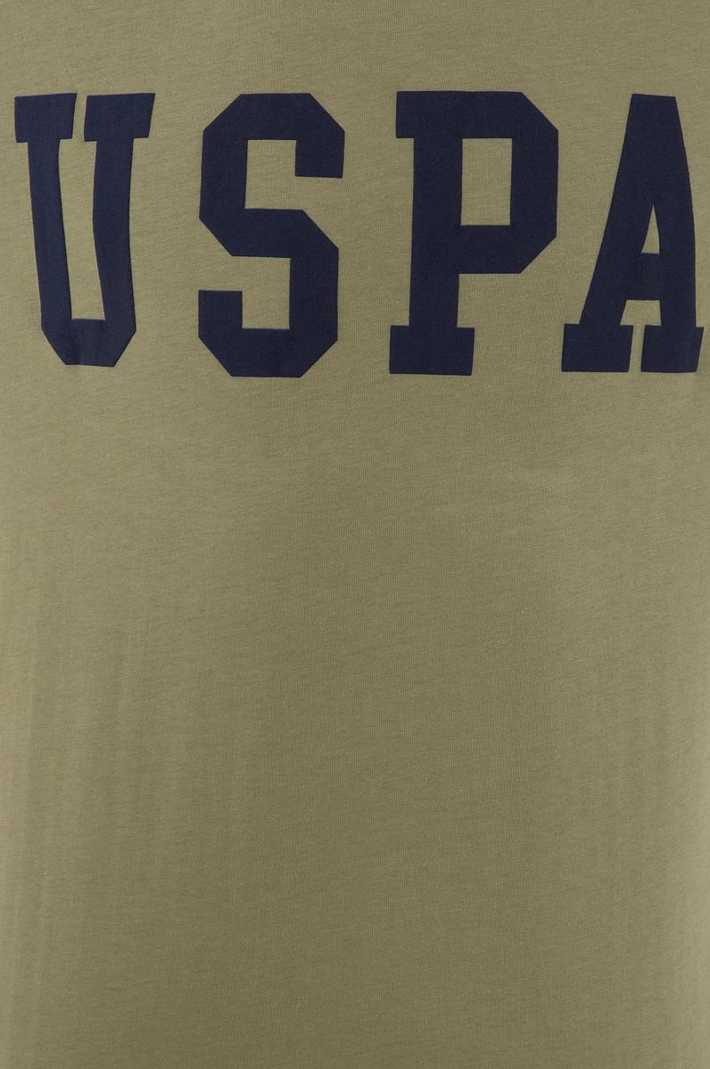 Erkek Haki Bisiklet Yaka Basic T-Shirt