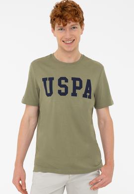 Erkek Haki Bisiklet Yaka Basic T-Shirt - 50232300097